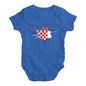 Croatia Splat Baby Unisex Baby Grow Bodysuit