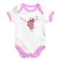 Croatia Splat Baby Unisex Baby Grow Bodysuit