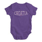 Croatia College Grunge Baby Unisex Baby Grow Bodysuit