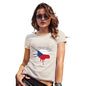 Womens Novelty T Shirt Czech Republic Splat Women's T-Shirt Small Natural