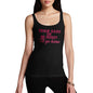 Women Funny Sarcasm Tank Top Train Hard I'll Go Home Women's Tank Top Small Black