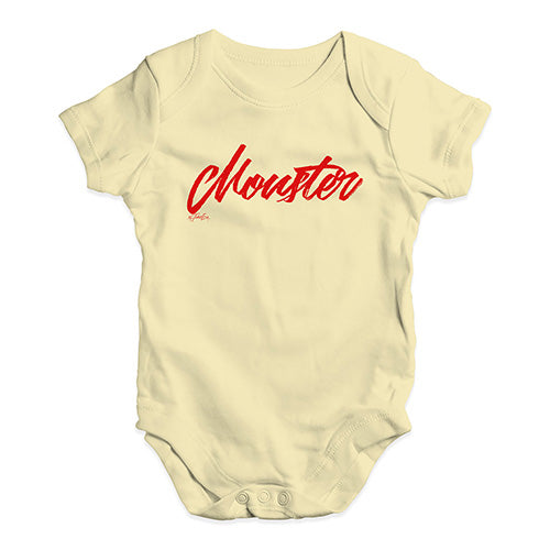 Monster Red Script Baby Unisex Baby Grow Bodysuit