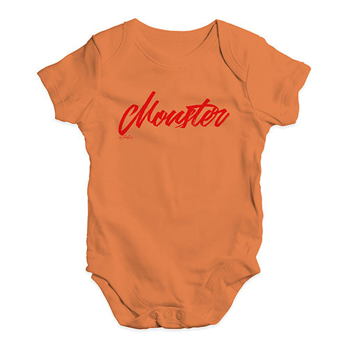 Monster Red Script Baby Unisex Baby Grow Bodysuit