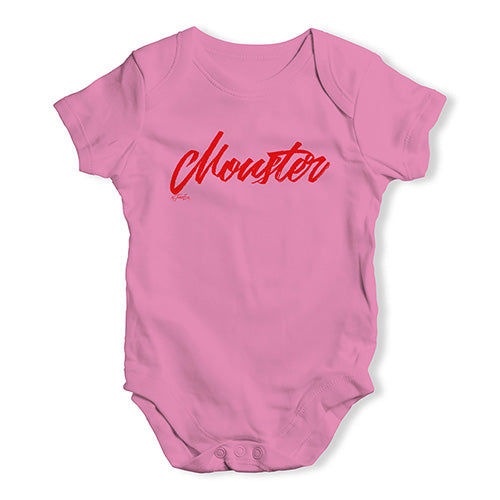 Monster Red Script Baby Unisex Baby Grow Bodysuit