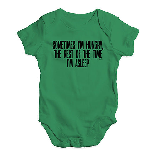 Sometimes I'm Hungry Baby Unisex Baby Grow Bodysuit