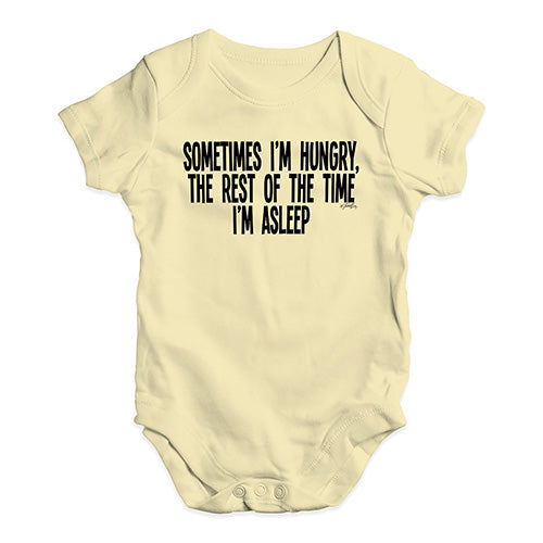 Sometimes I'm Hungry Baby Unisex Baby Grow Bodysuit