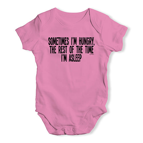 Sometimes I'm Hungry Baby Unisex Baby Grow Bodysuit