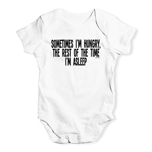Sometimes I'm Hungry Baby Unisex Baby Grow Bodysuit