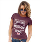 Womens Humor Novelty Graphic Funny T Shirt It's Coming Home Ticket Women's T-Shirt Large Burgundy