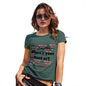 Womens Funny Sarcasm T Shirt Where's Your Head At Again? Women's T-Shirt Large Bottle Green