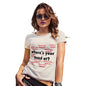 Womens T-Shirt Funny Geek Nerd Hilarious Joke Where's Your Head At Again? Women's T-Shirt Large Natural