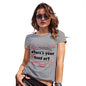 Novelty Tshirts Women Where's Your Head At Again? Women's T-Shirt X-Large Light Grey