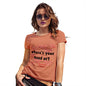 Funny T Shirts For Mum Where's Your Head At Again? Women's T-Shirt Large Orange