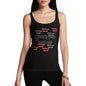 Novelty Tank Top Women Where's Your Head At Again? Women's Tank Top Small Black