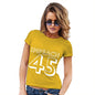 Funny T Shirts For Women Impeach 45 Women's T-Shirt Small Yellow