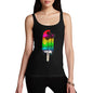 Womens Funny Tank Top Rainbow Palms Ice Lolly Women's Tank Top Small Black