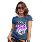 Womens Novelty T Shirt Bronx New York Sneakers Women's T-Shirt Large Royal Blue
