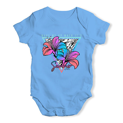 Wake Me Up When It's Summer Baby Unisex Baby Grow Bodysuit