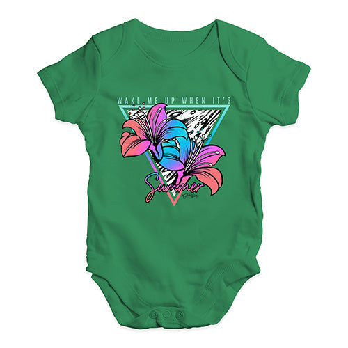 Wake Me Up When It's Summer Baby Unisex Baby Grow Bodysuit