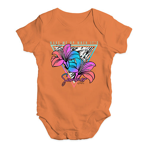 Wake Me Up When It's Summer Baby Unisex Baby Grow Bodysuit