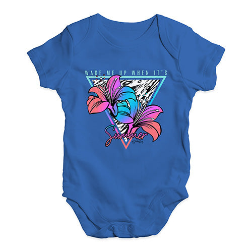 Wake Me Up When It's Summer Baby Unisex Baby Grow Bodysuit