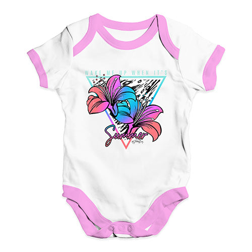 Wake Me Up When It's Summer Baby Unisex Baby Grow Bodysuit
