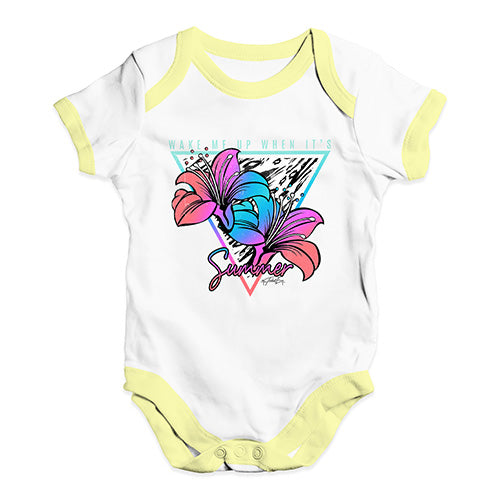 Wake Me Up When It's Summer Baby Unisex Baby Grow Bodysuit