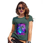 Novelty Tshirts Women Purple Dream Unicorn Women's T-Shirt Large Bottle Green