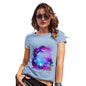 Womens Novelty T Shirt Purple Dream Unicorn Women's T-Shirt Small Sky Blue
