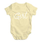 Girl Script Writing Baby Unisex Baby Grow Bodysuit