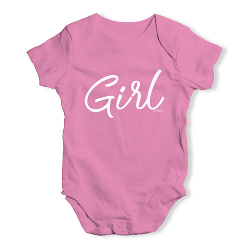 Girl Script Writing Baby Unisex Baby Grow Bodysuit