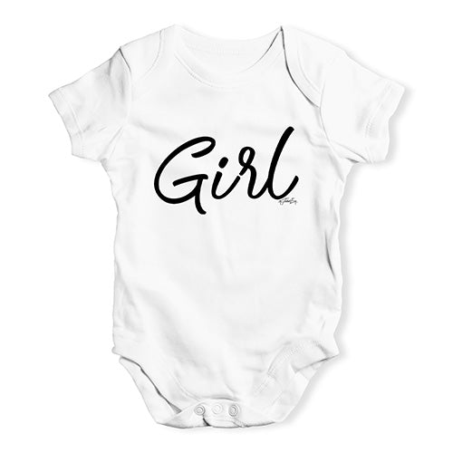 Girl Script Writing Baby Unisex Baby Grow Bodysuit