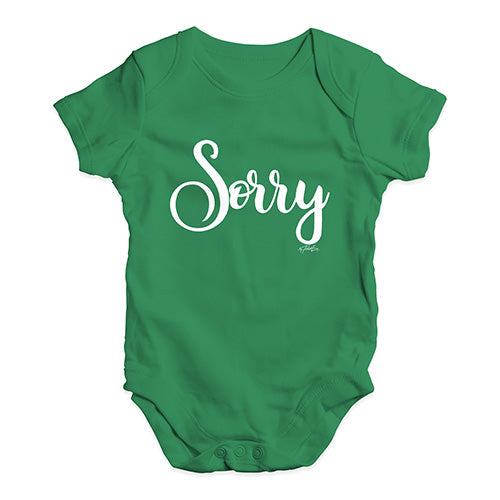 Sorry Baby Unisex Baby Grow Bodysuit