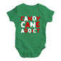 Cute Infant Bodysuit Candy Cane Addict Baby Unisex Baby Grow Bodysuit 0 - 3 Months Green