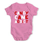 Baby Grow Baby Romper Candy Cane Addict Baby Unisex Baby Grow Bodysuit 18 - 24 Months Pink