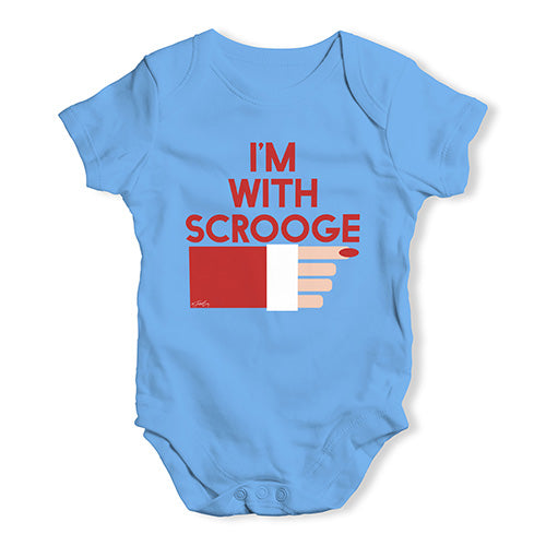 Baby Onesies I'm With Scrooge Baby Unisex Baby Grow Bodysuit 3 - 6 Months Blue