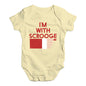 Baby Boy Clothes I'm With Scrooge Baby Unisex Baby Grow Bodysuit 3 - 6 Months Lemon