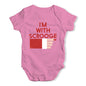 Baby Grow Baby Romper I'm With Scrooge Baby Unisex Baby Grow Bodysuit 0 - 3 Months Pink