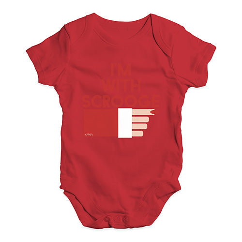 Bodysuit Baby Romper I'm With Scrooge Baby Unisex Baby Grow Bodysuit 18 - 24 Months Red