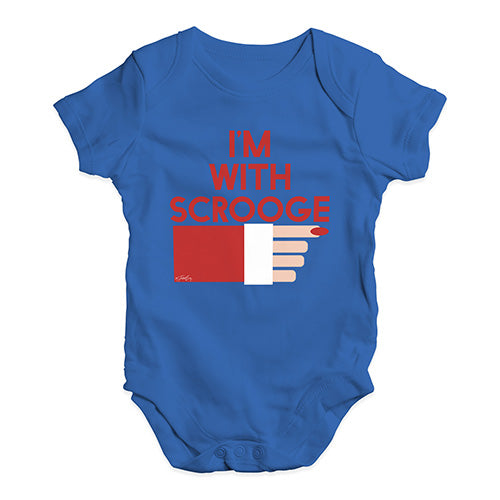 Baby Girl Clothes I'm With Scrooge Baby Unisex Baby Grow Bodysuit 3 - 6 Months Royal Blue