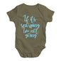 Baby Onesies If It's Snowing I'm Not Going Baby Unisex Baby Grow Bodysuit 18 - 24 Months Khaki
