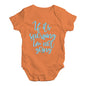 Babygrow Baby Romper If It's Snowing I'm Not Going Baby Unisex Baby Grow Bodysuit 3 - 6 Months Orange