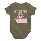 Bodysuit Baby Romper My Sister Is A Fairy Baby Unisex Baby Grow Bodysuit 0 - 3 Months Khaki