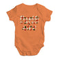 Baby Grow Baby Romper Naughty Is The New Nice Baby Unisex Baby Grow Bodysuit 3 - 6 Months Orange
