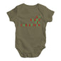 Baby Grow Baby Romper No Sleep Til Christmas Baby Unisex Baby Grow Bodysuit 6 - 12 Months Khaki