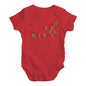 Baby Grow Baby Romper No Sleep Til Christmas Baby Unisex Baby Grow Bodysuit 12 - 18 Months Red