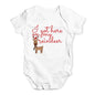 Funny Baby Bodysuits I Got Here On My Reindeer Baby Unisex Baby Grow Bodysuit 12 - 18 Months White