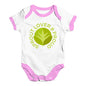 Funny Infant Baby Bodysuit Sprout Lover And Proud Baby Unisex Baby Grow Bodysuit 0 - 3 Months White Pink Trim