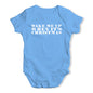 Funny Infant Baby Bodysuit Onesies Wake Me Up When It's Christmas Baby Unisex Baby Grow Bodysuit 0 - 3 Months Blue