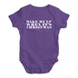 Baby Girl Clothes Wake Me Up When It's Christmas Baby Unisex Baby Grow Bodysuit New Born Plum
